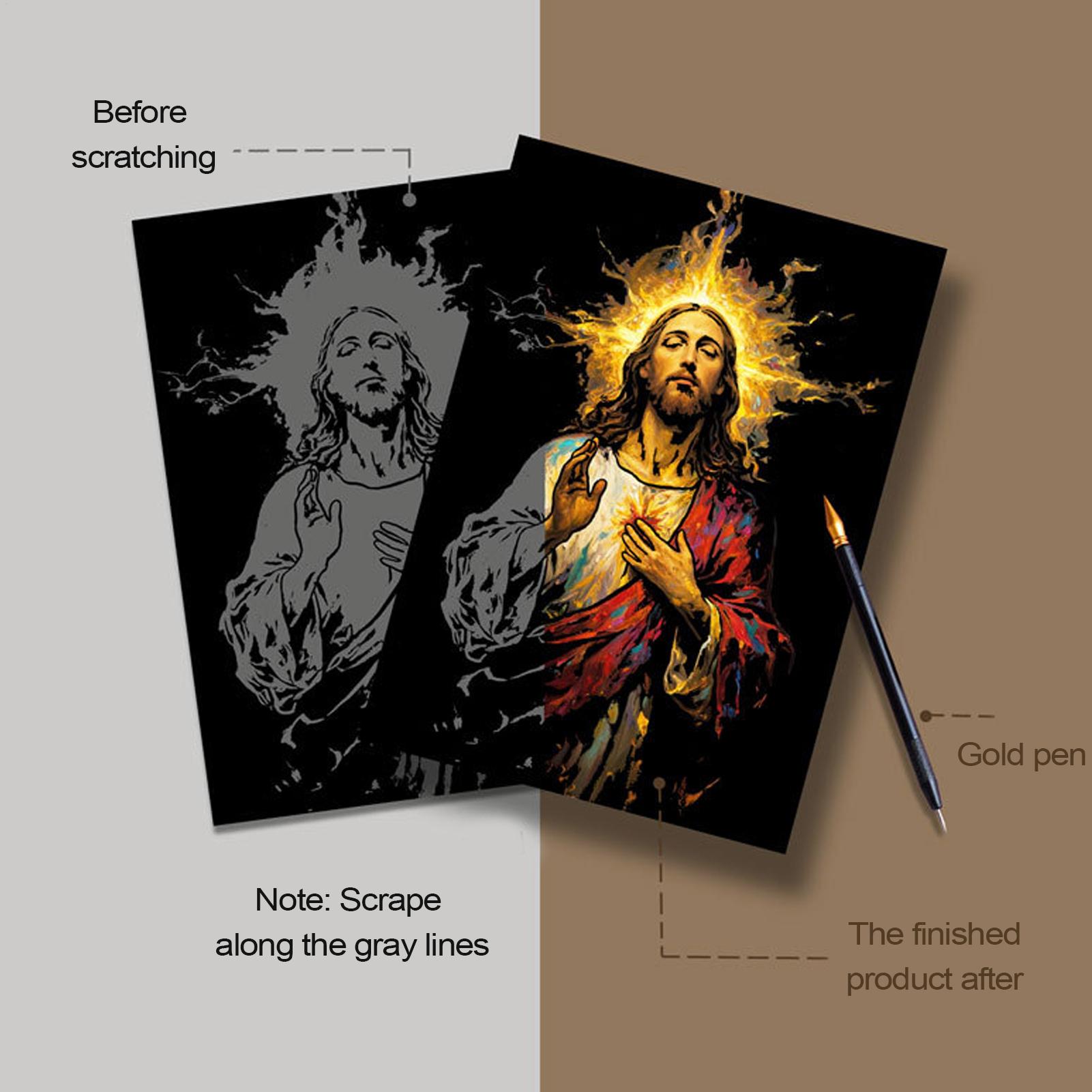 Art Craft 3 Year Old - Buku Goresan Lukisan Goresan Yesus 1