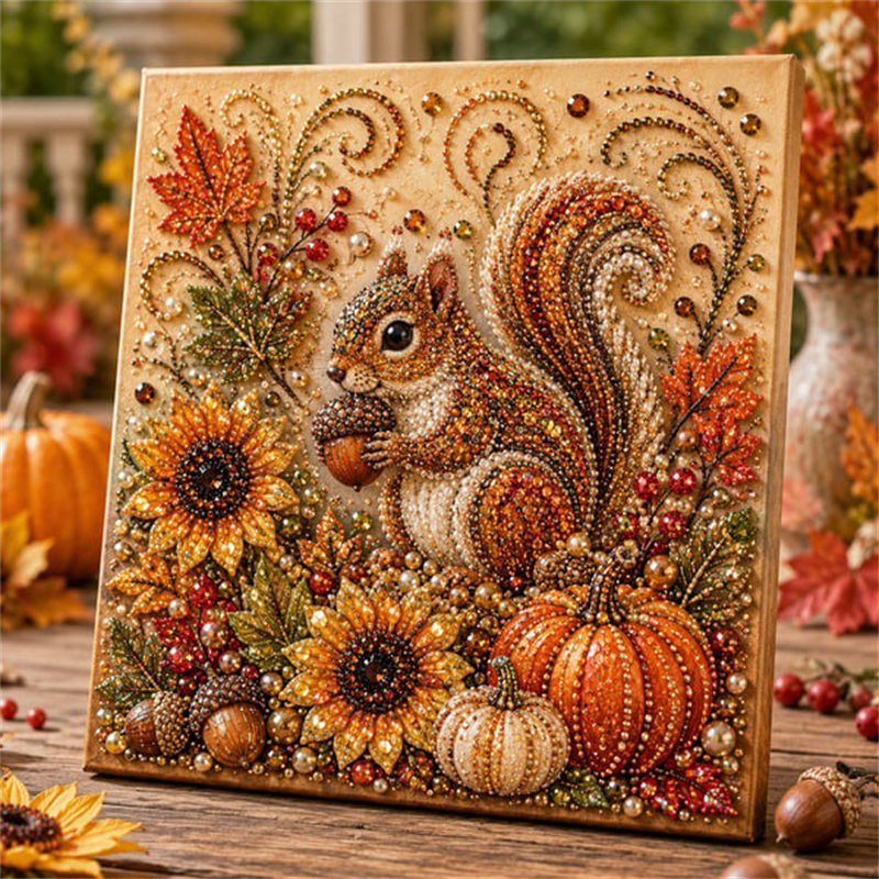 Art Craft Kits For Adults - Perlengkapan Lukisan Mutiara Berlian Musim Gugur,