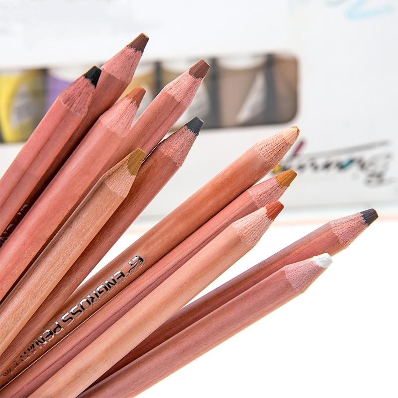 Colored Pencil Professional - 12 Buah Pensil Pastel Lembut Profesional