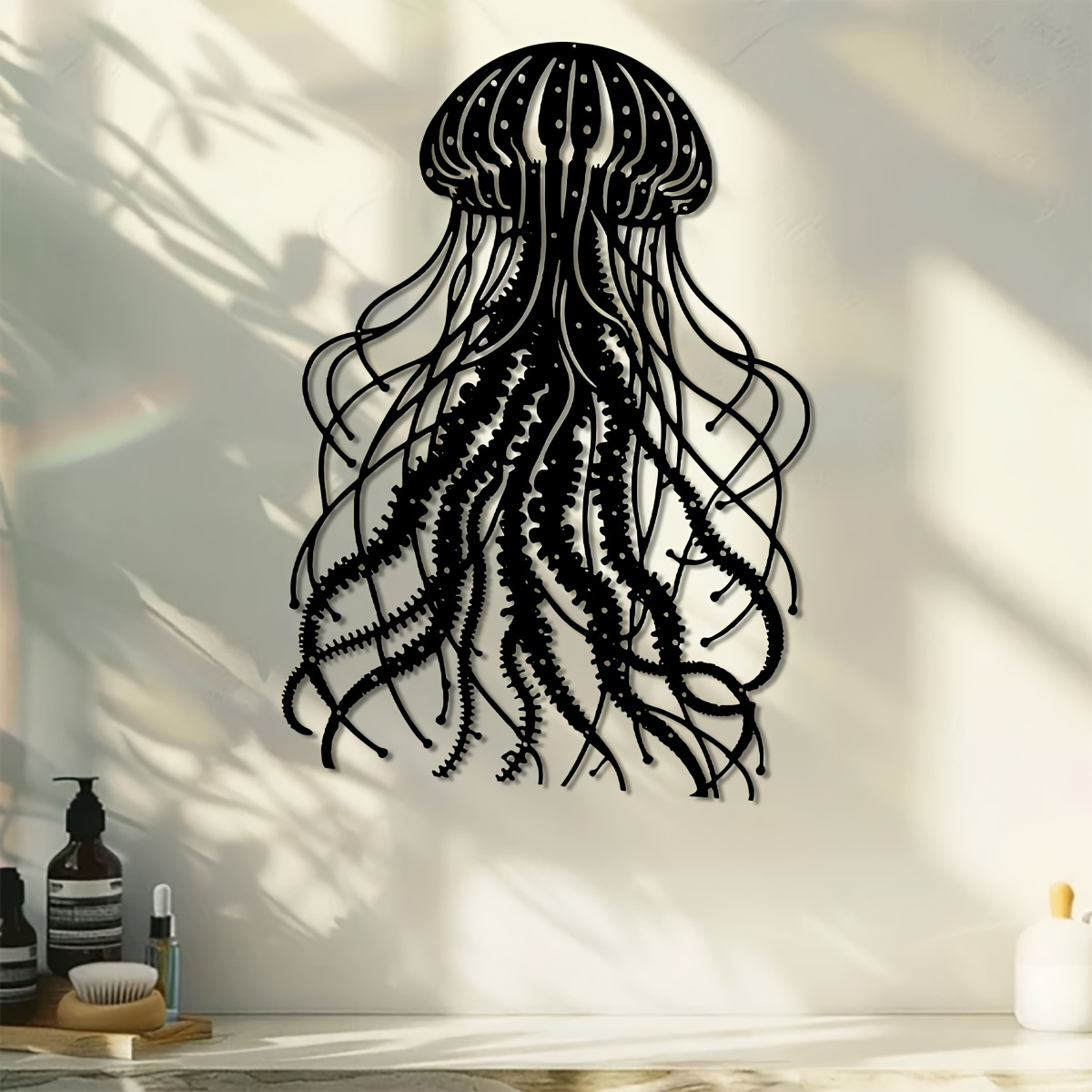 Art Craft Jellyfish - CIFBUY Seni Dinding Logam Patung Ubur-ubur