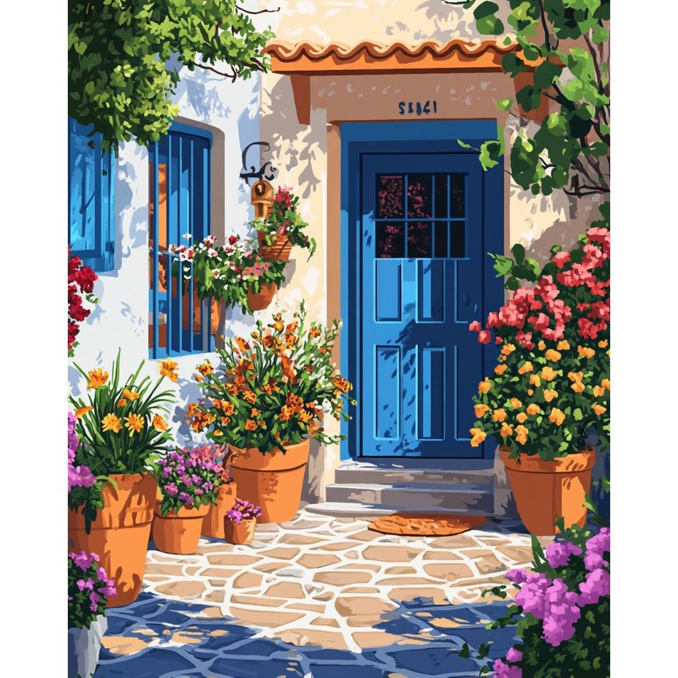 Art Craft Ideas For Adults - RUOPOTY Kit Lukisan Berlian Pintu Biru