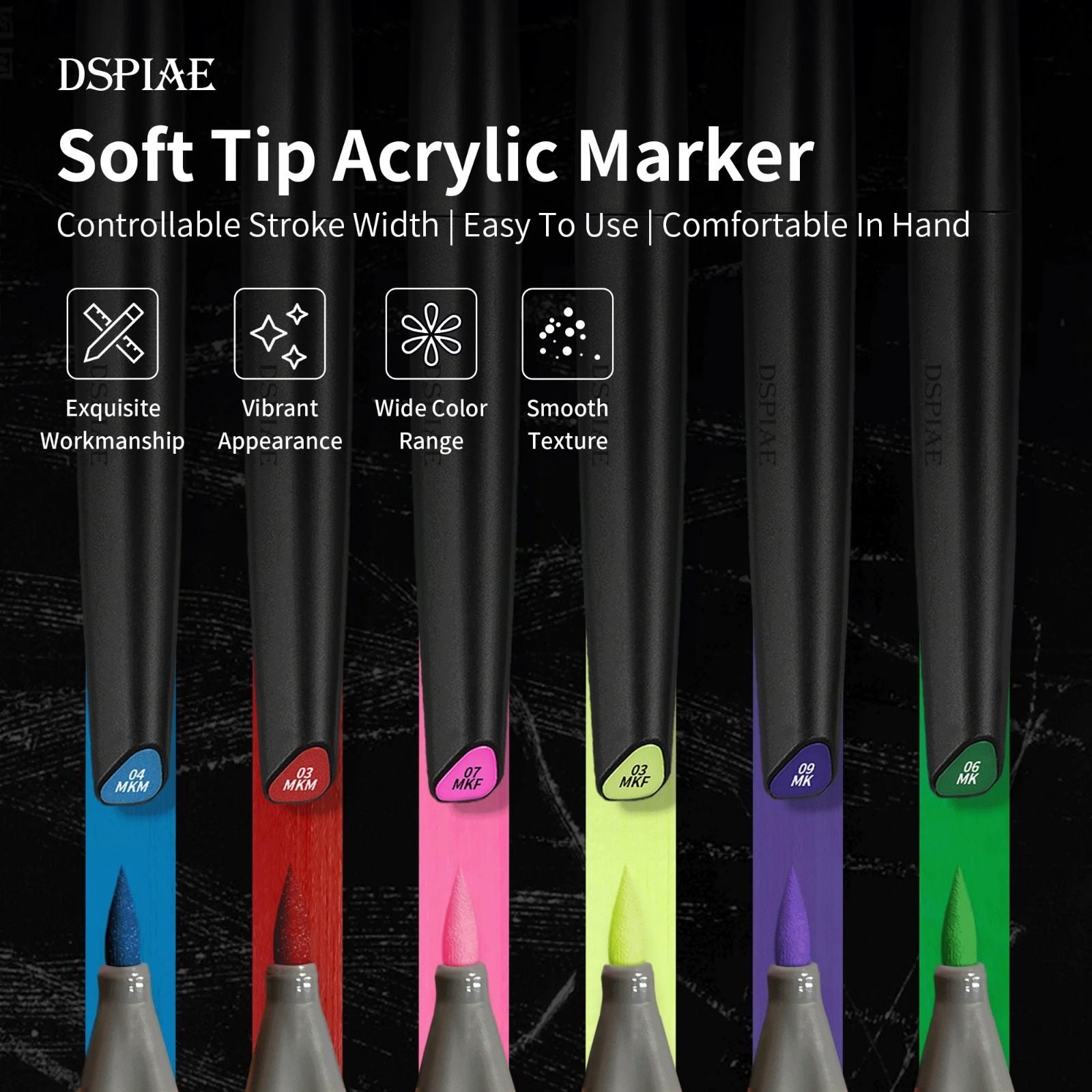 Illustration Marker Set - DSPIAE Kit Pena Spidol Berbasis Air