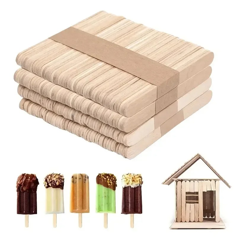 Art Craft Stick - 50pcs/lot Stik Kerajinan Kayu Alami untuk