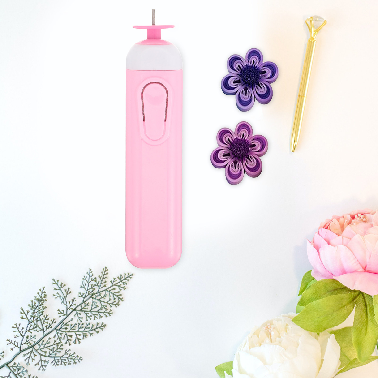 Art Quilling Craft - Set Pena Quilling Elektrik Berbagai Ukuran,