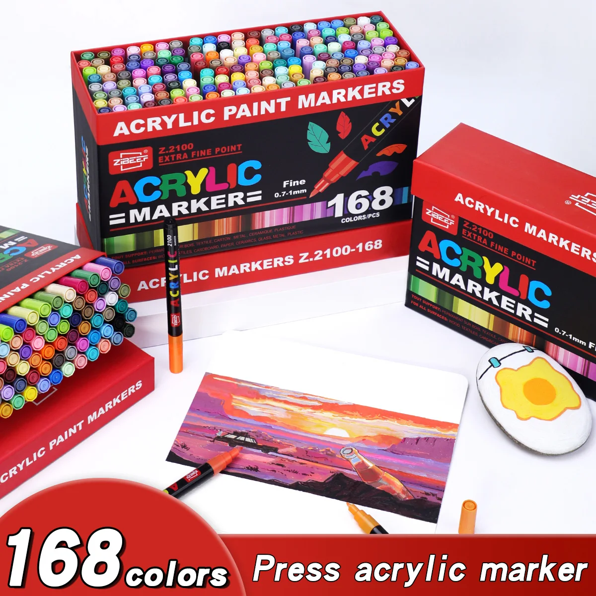 Illustration Marker Set - 36-240 Warna Set Pena Spidol Cat