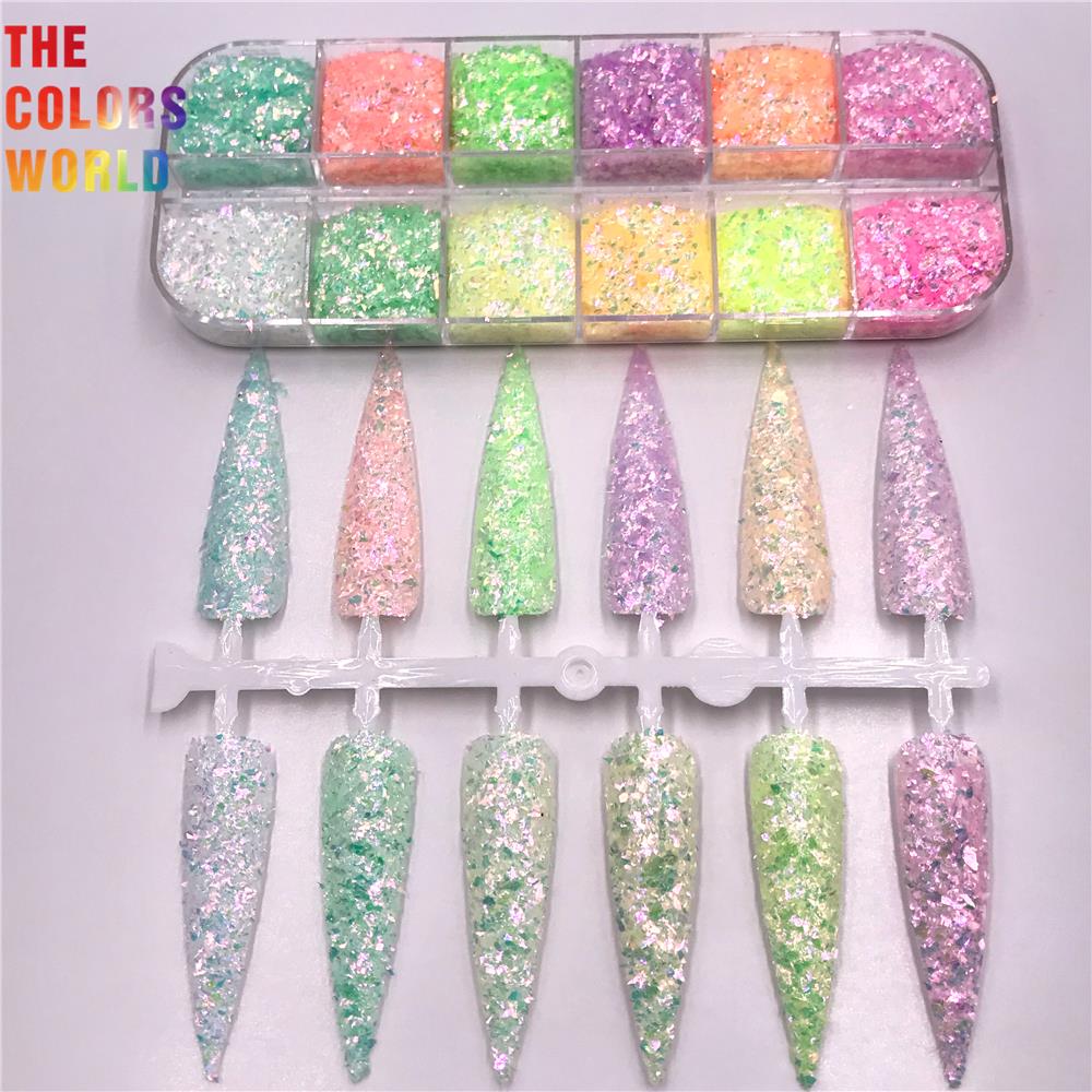 Art Craft Rainbow - TCT-606 Pelangi Pecahan Berkilau Kuku Glitter