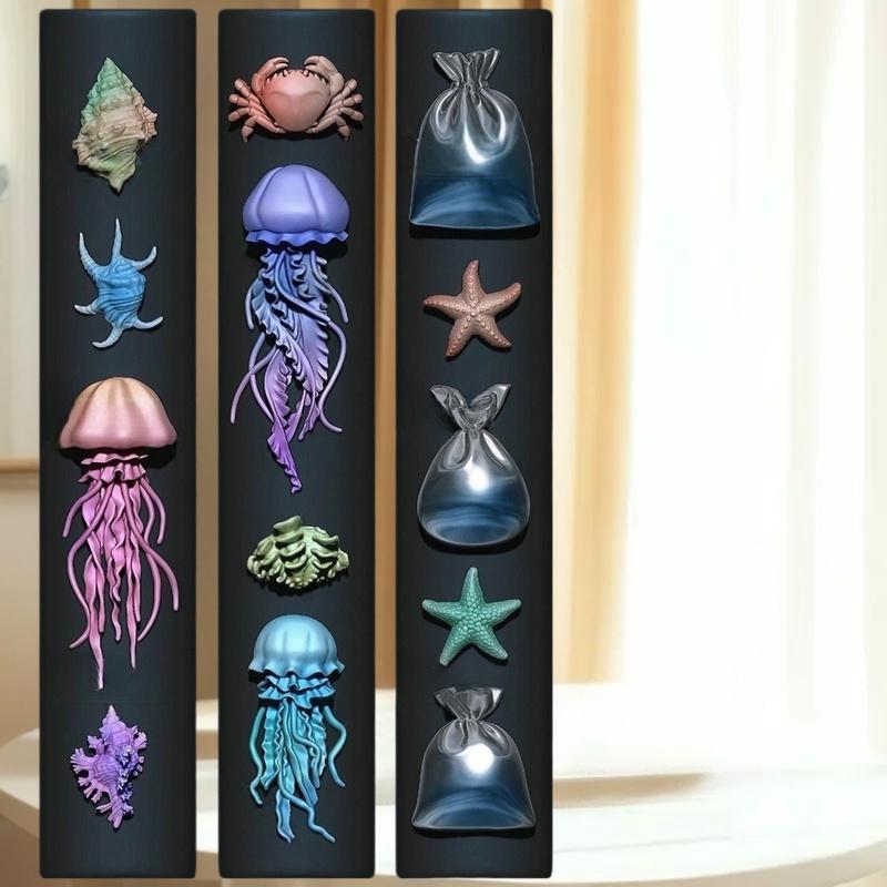 Art Craft Jellyfish - Seni Kuku DIY dengan Cetakan Silikon