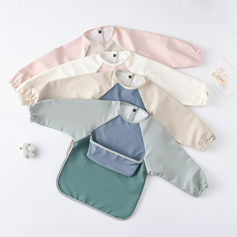 Celemek PU lengan panjang bayi - Art Craft 3 Year Old ulasan dan harga