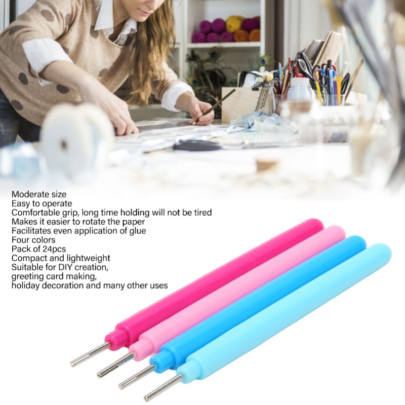 24 Buah Alat Quilling Kertas 4 - Art Quilling Craft ulasan dan harga