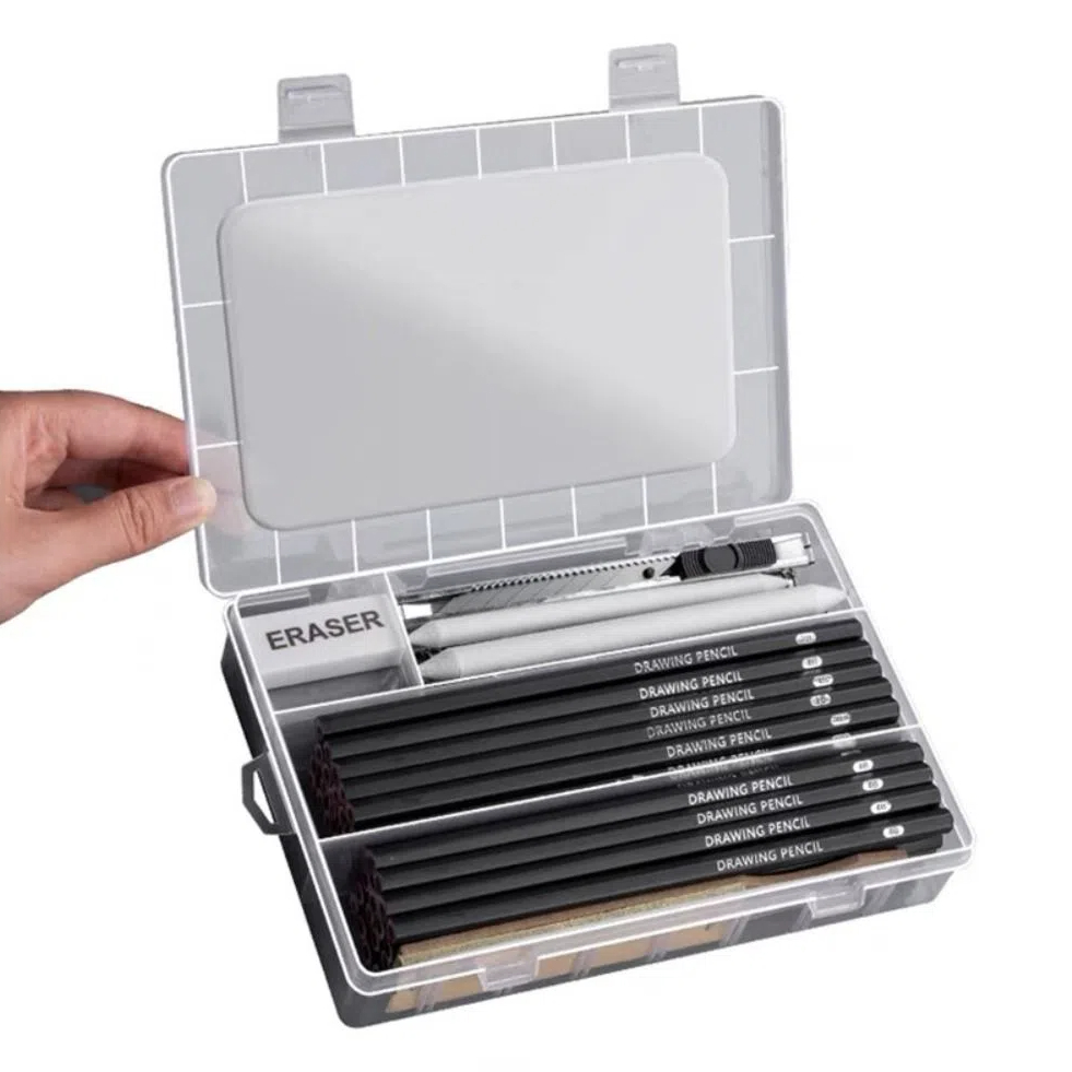 Pensil Sketsa Campuran Grafit  - Sketching Charcoal Set ulasan dan harga
