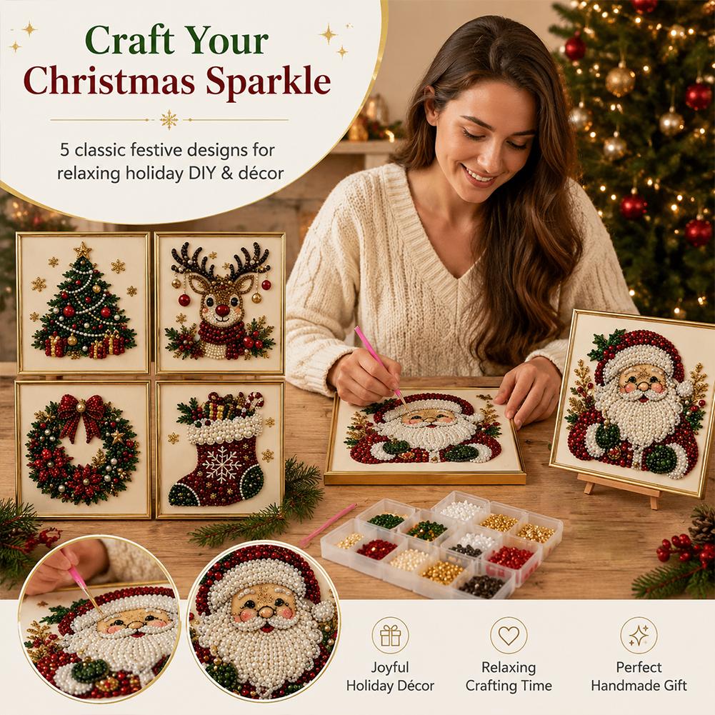 Kit Seni Mutiara Santa Claus N - Art Craft Kits For Adults ulasan dan harga