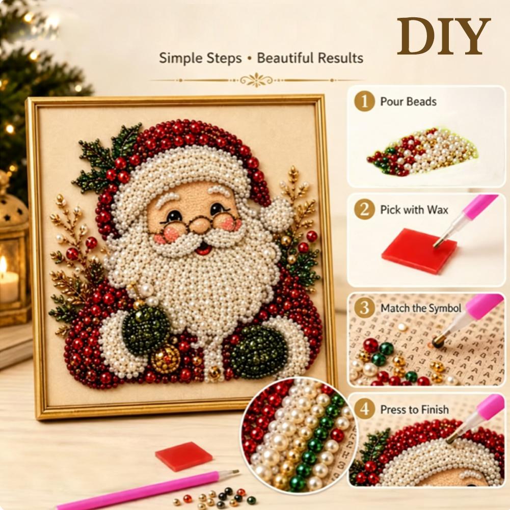Kit Seni Mutiara Santa Claus N - Art Craft Kits For Adults ulasan dan harga