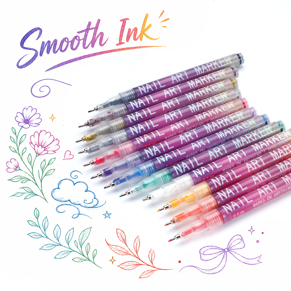12 Buah Set Pena Spidol Garis  - Illustration Marker Set ulasan dan harga