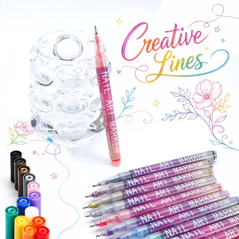 12 Buah Set Pena Spidol Garis  - Illustration Marker Set ulasan dan harga