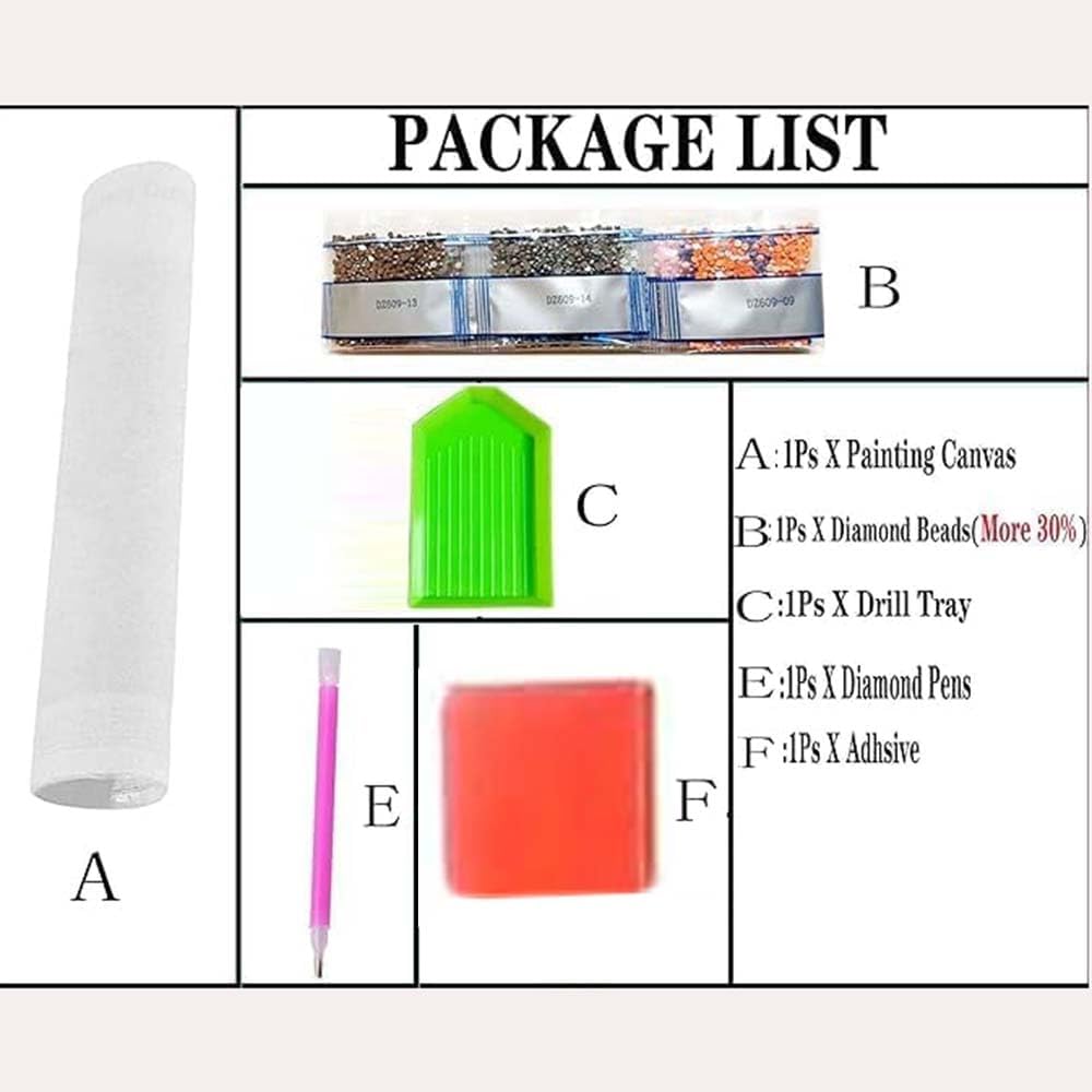Kit Lukisan Berlian Bentuk Khu - Art Craft Kits For Adults ulasan dan harga