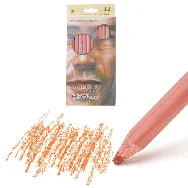12 Buah Pensil Pastel Lembut P - Colored Pencil Professional ulasan dan harga