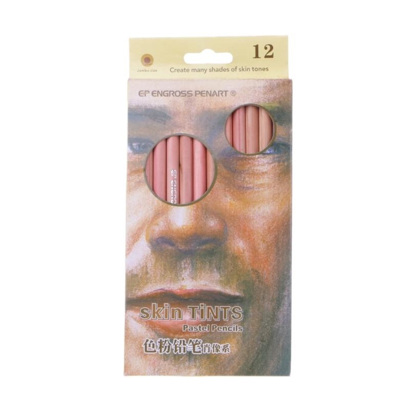 12 Buah Pensil Pastel Lembut P - Colored Pencil Professional ulasan dan harga