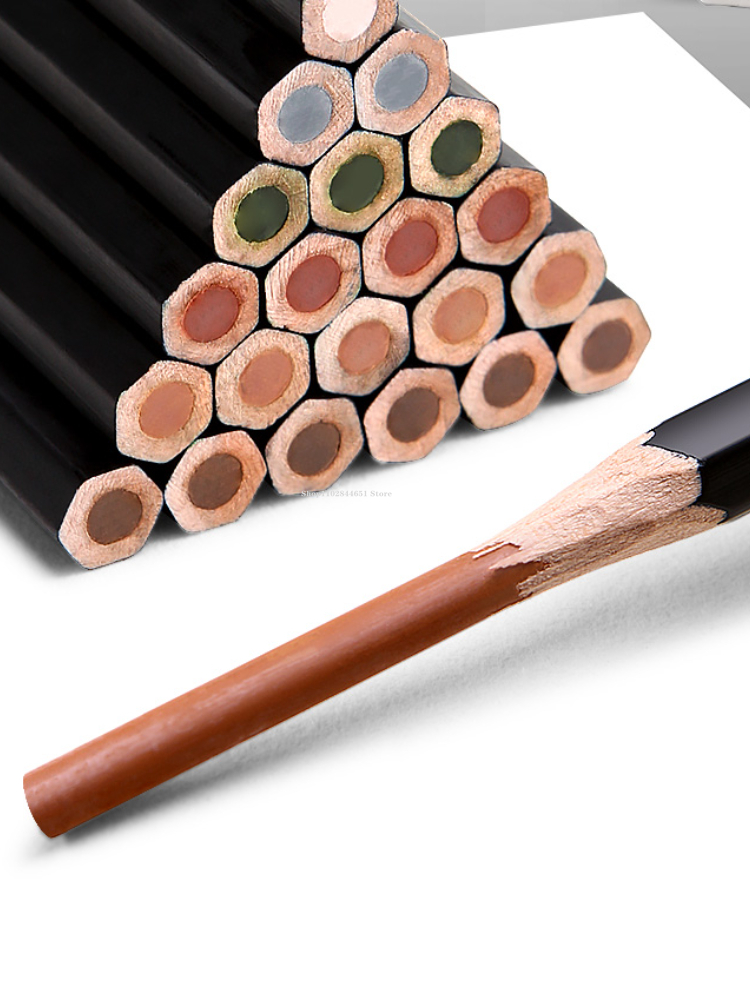 Pensil tebal 4mm inti pensil a - Colored Pencil Professional ulasan dan harga