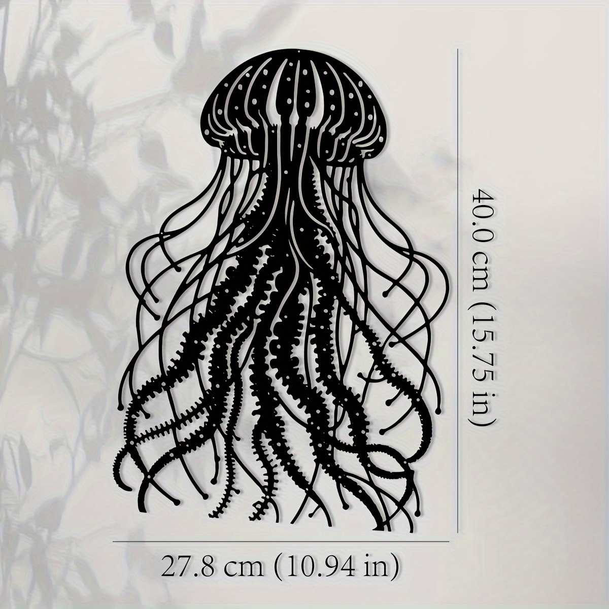 CIFBUY Seni Dinding Logam Patu - Art Craft Jellyfish ulasan dan harga