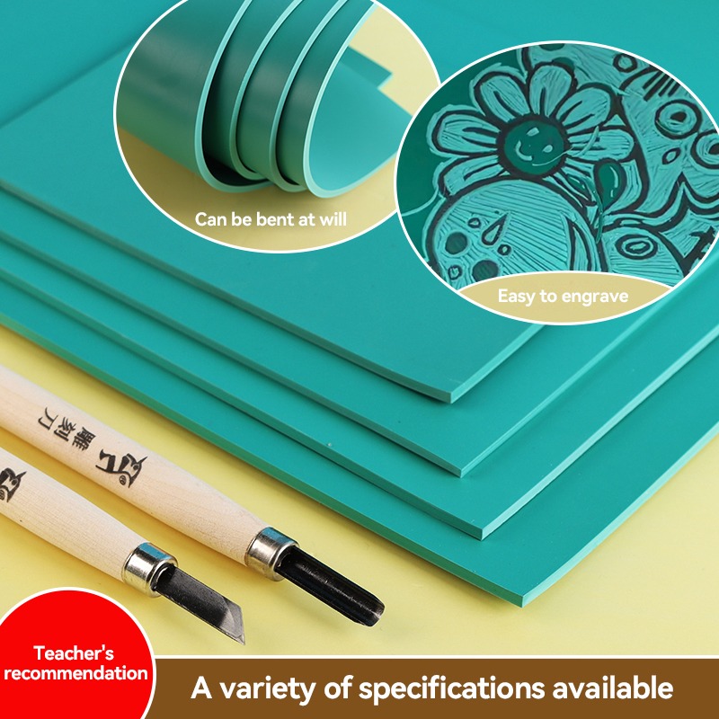 Blok Karet Ukir 3mm/5mm A3/A4/ - Lino Printing Block ulasan dan harga