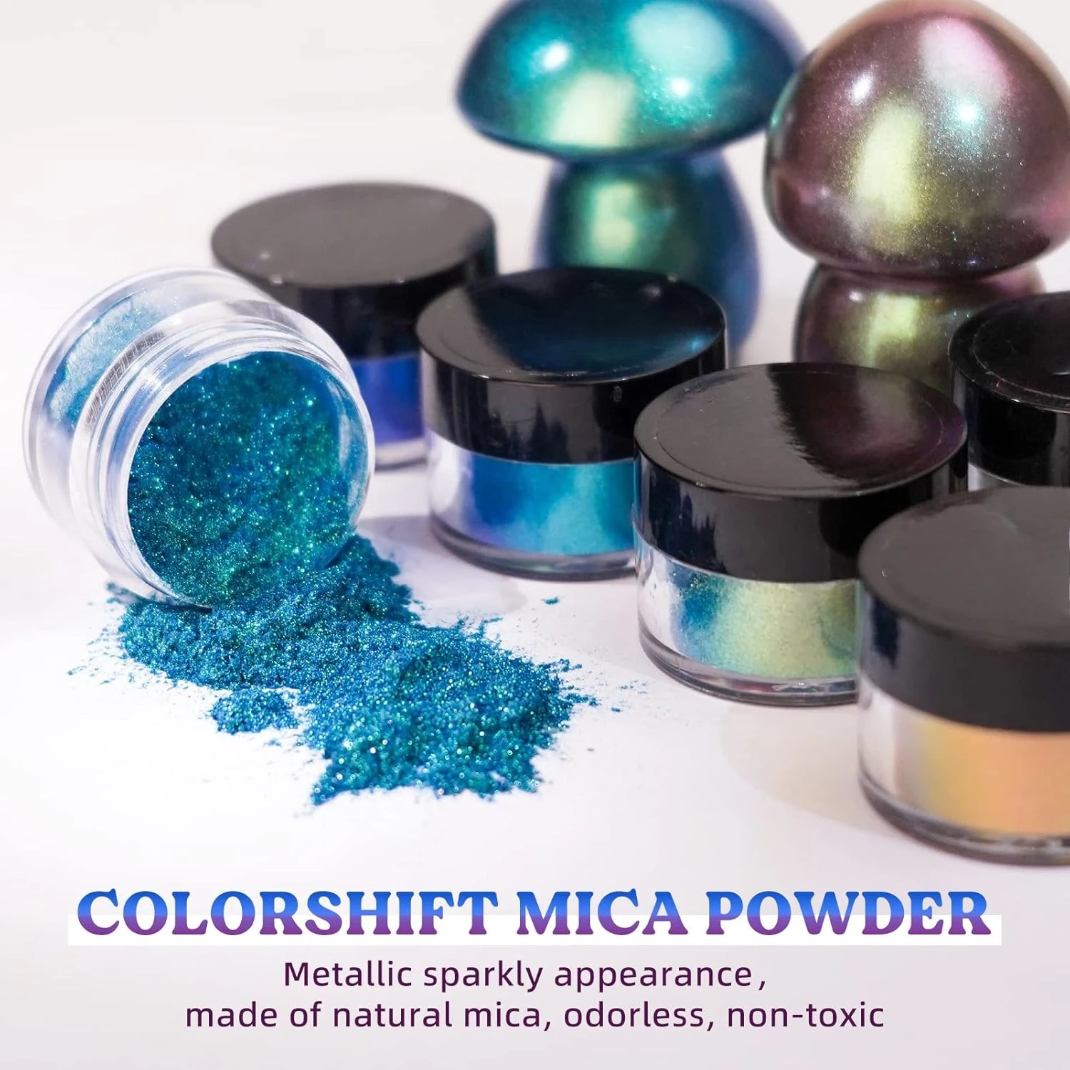 Bubuk Mika Chameleon 18 Warna: - Resin Pigment Powder ulasan dan harga