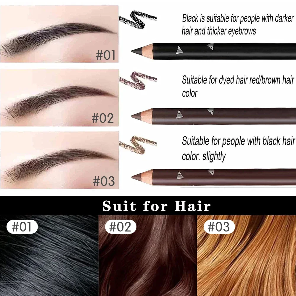 6/12 Buah Pensil Alis Mata Tah - Colored Pencil Professional ulasan dan harga