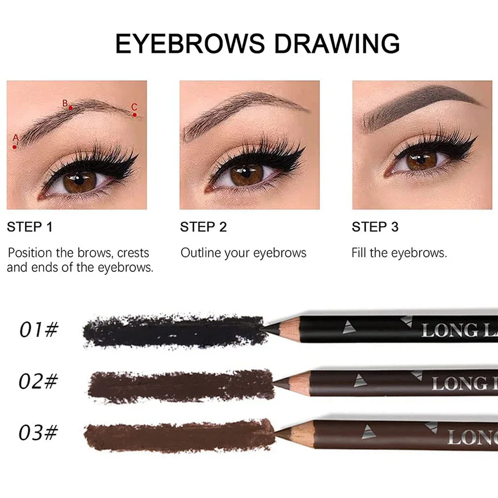 6/12 Buah Pensil Alis Mata Tah - Colored Pencil Professional ulasan dan harga