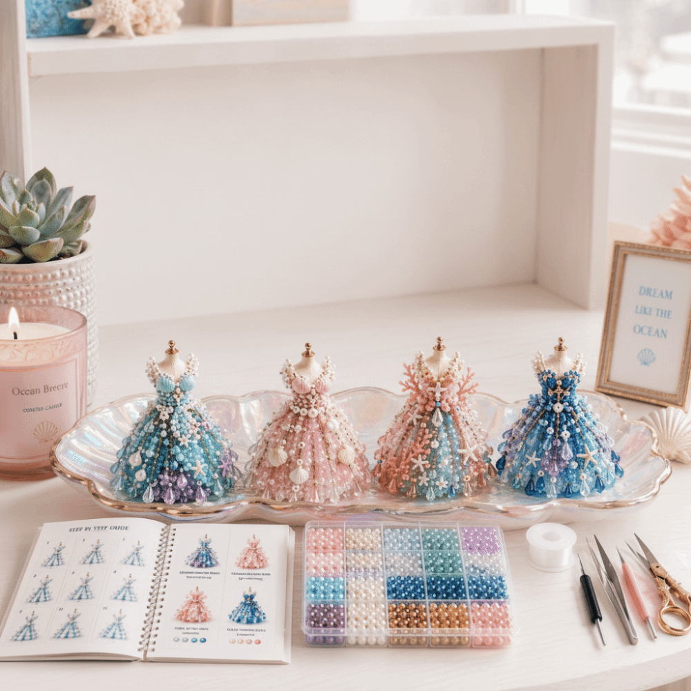 Kit Gaun Manik-Manik 3D Tiny B - Art Craft Rainbow ulasan dan harga