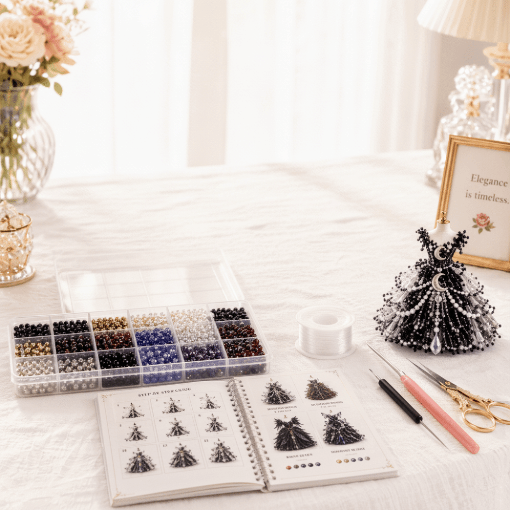 Kit Gaun Manik-Manik 3D Tiny B - Art Craft Rainbow ulasan dan harga