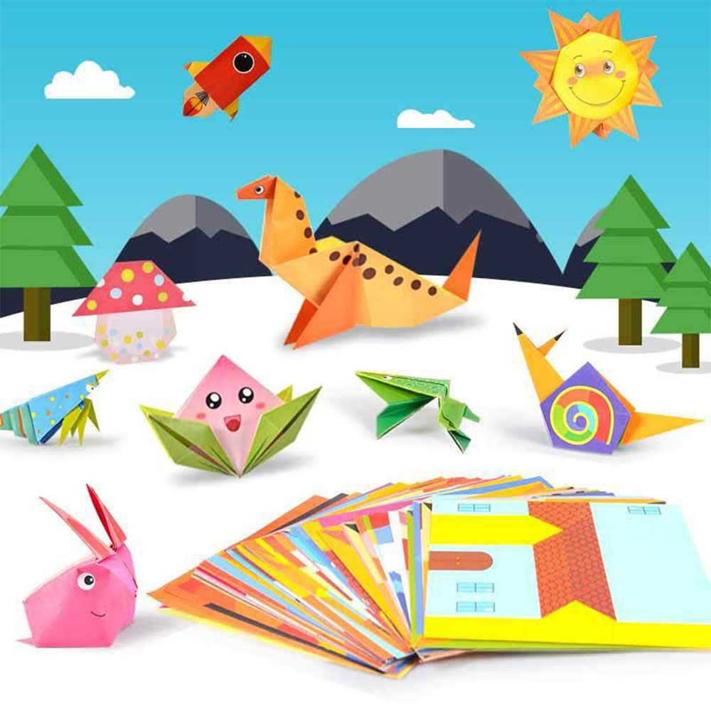 Kit Origami 30/108 Lembar Kert - Art Craft Rainbow ulasan dan harga