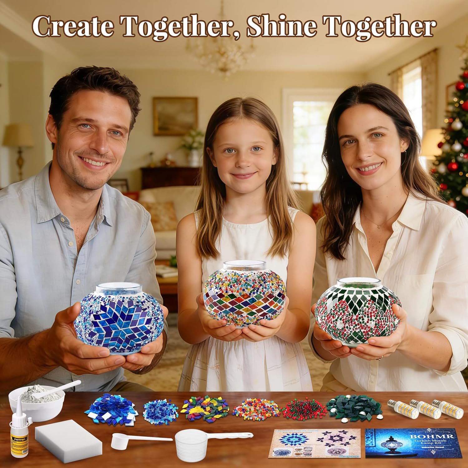 Kit Lampu Mosaik Turki 3 Globe - Art Craft Kits For Adults ulasan dan harga
