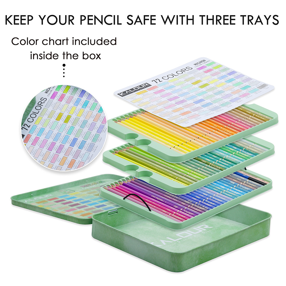 72 Buah Pensil Warna Macarons  - Colored Pencil Professional ulasan dan harga