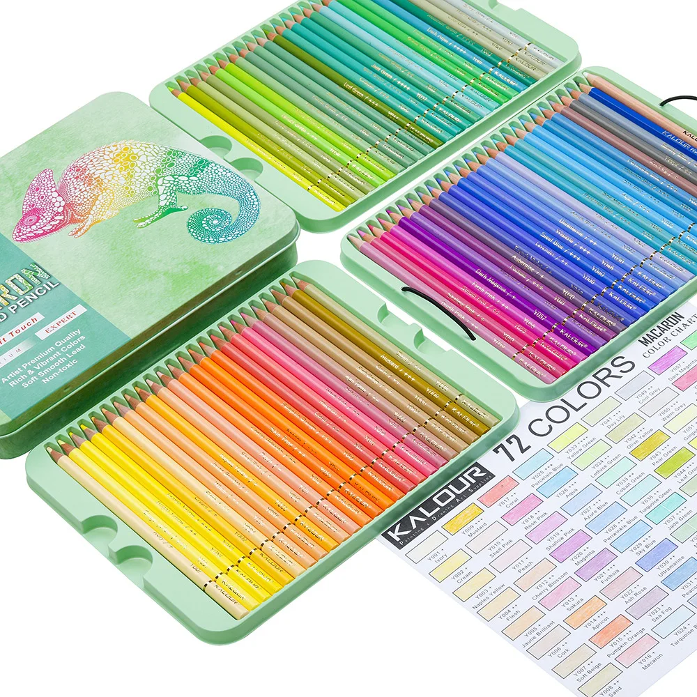 72 Buah Pensil Warna Macarons  - Colored Pencil Professional ulasan dan harga