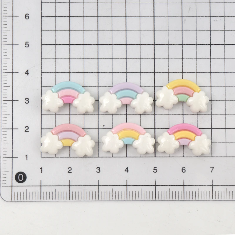 30 Buah/300 Buah Resin Mini Pe - Art Craft Rainbow ulasan dan harga