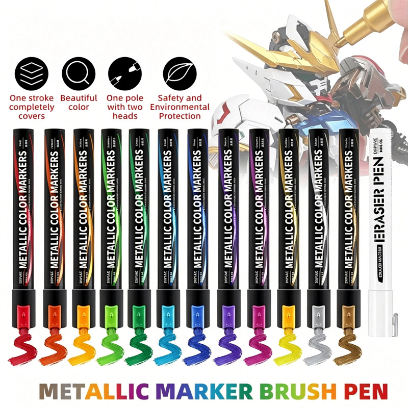 Pena Warna Metalik untuk Meluk - Illustration Marker Set ulasan dan harga