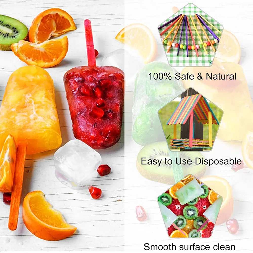50 Buah Stik Es Krim Berwarna  - Art Craft Stick ulasan dan harga