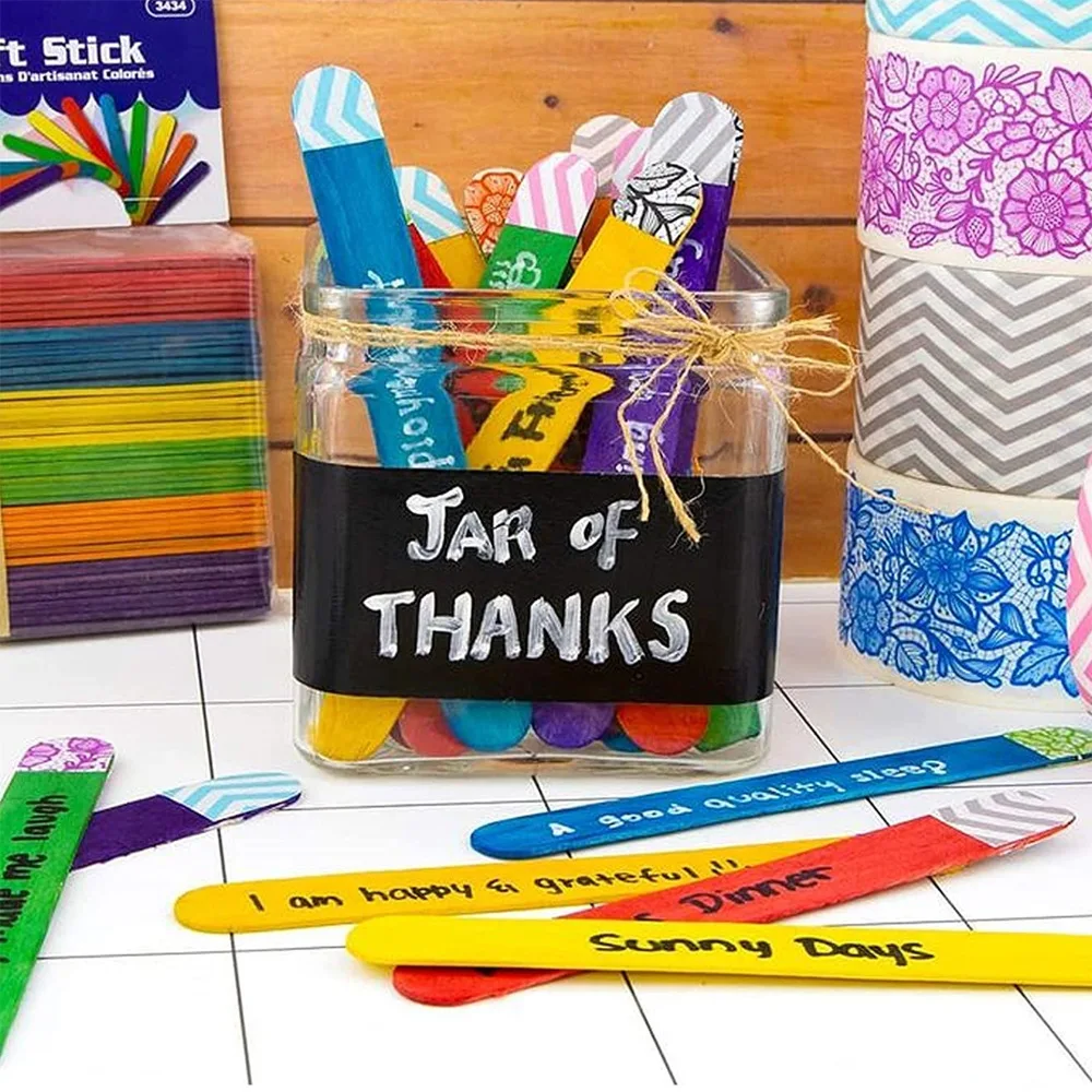 50 Buah Stik Es Krim Berwarna  - Art Craft Stick ulasan dan harga