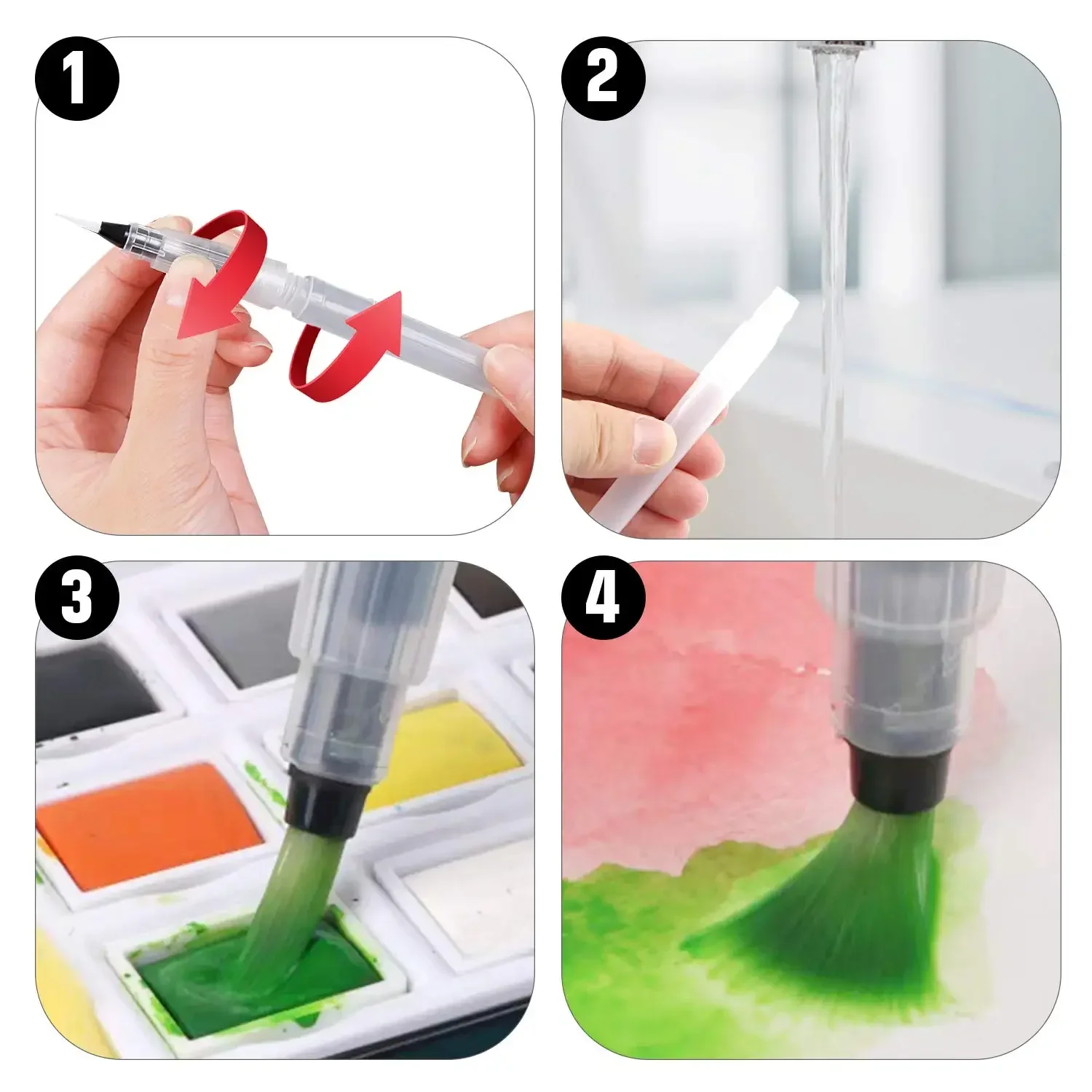 3/6 buah Set pena kuas warna a - Illustration Marker Set ulasan dan harga