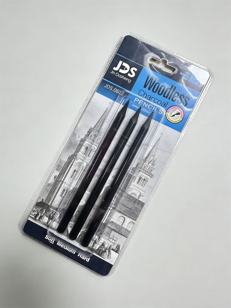 Pensil Arang Tanpa Kayu Profes - Sketching Charcoal Set ulasan dan harga