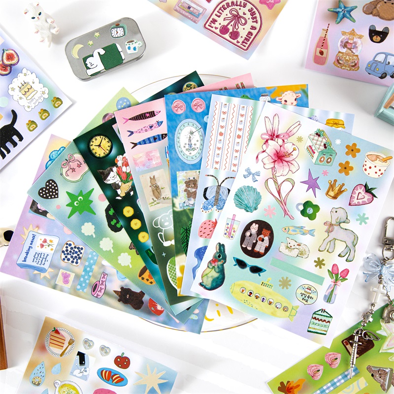 TIANZI 24 Lembar Stiker Die Cu - Art Craft 3 Year Old ulasan dan harga