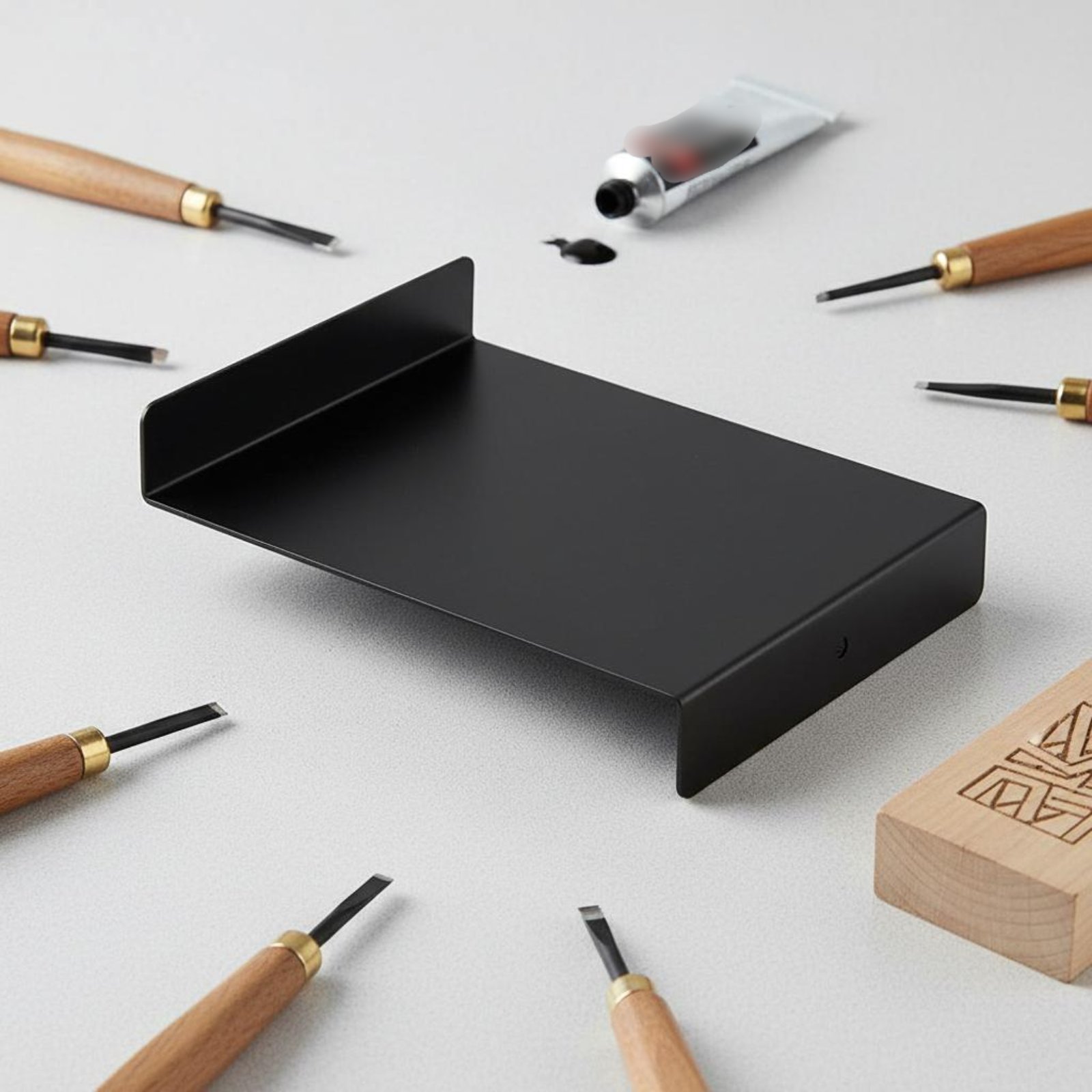 Plat Cetak Linocut Logam Porta - Lino Printing Block ulasan dan harga