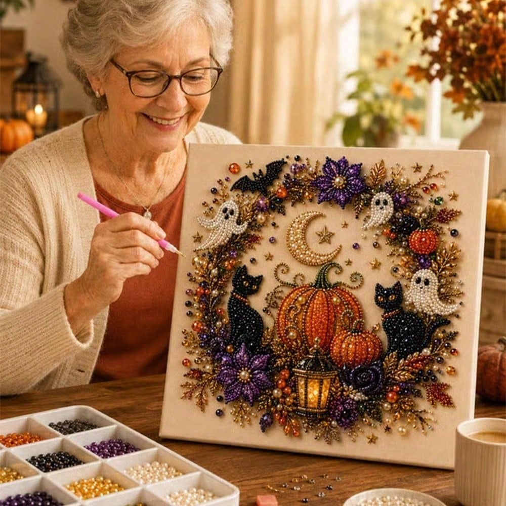 Kit Seni Mutiara Hantu Hallowe - Art Craft Kits For Adults ulasan dan harga
