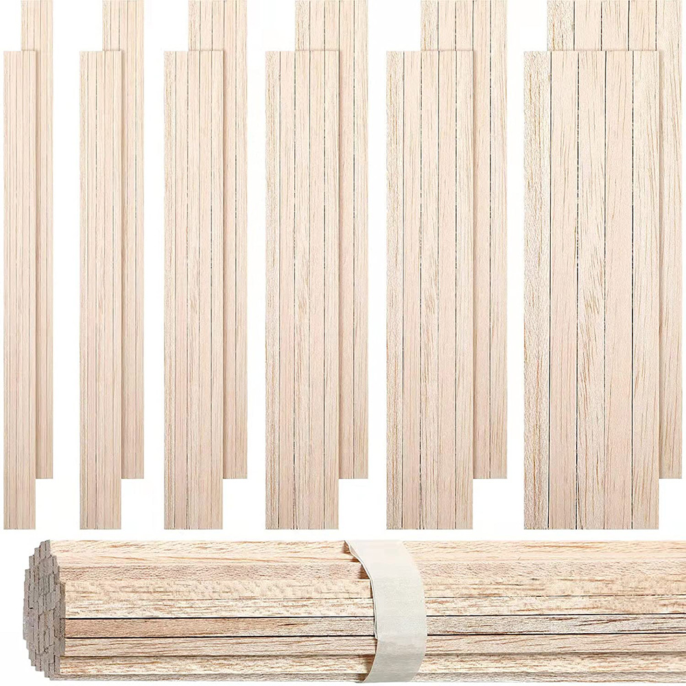 130 buah kayu Balsa Strip kera - Art Craft Stick ulasan dan harga