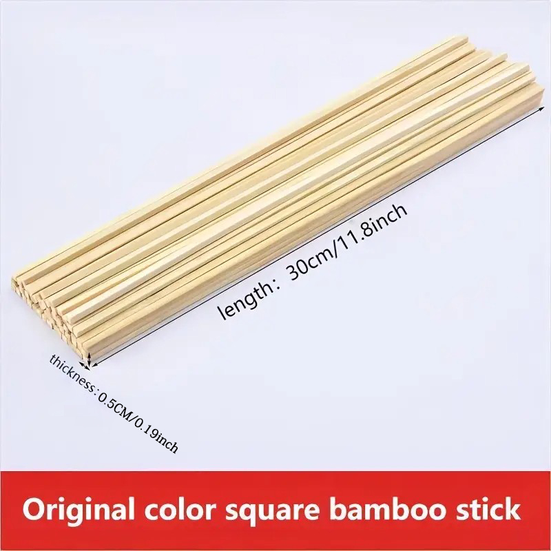 30 Buah/50 Buah 0.5 × 0.5 × 30 - Art Craft Stick ulasan dan harga