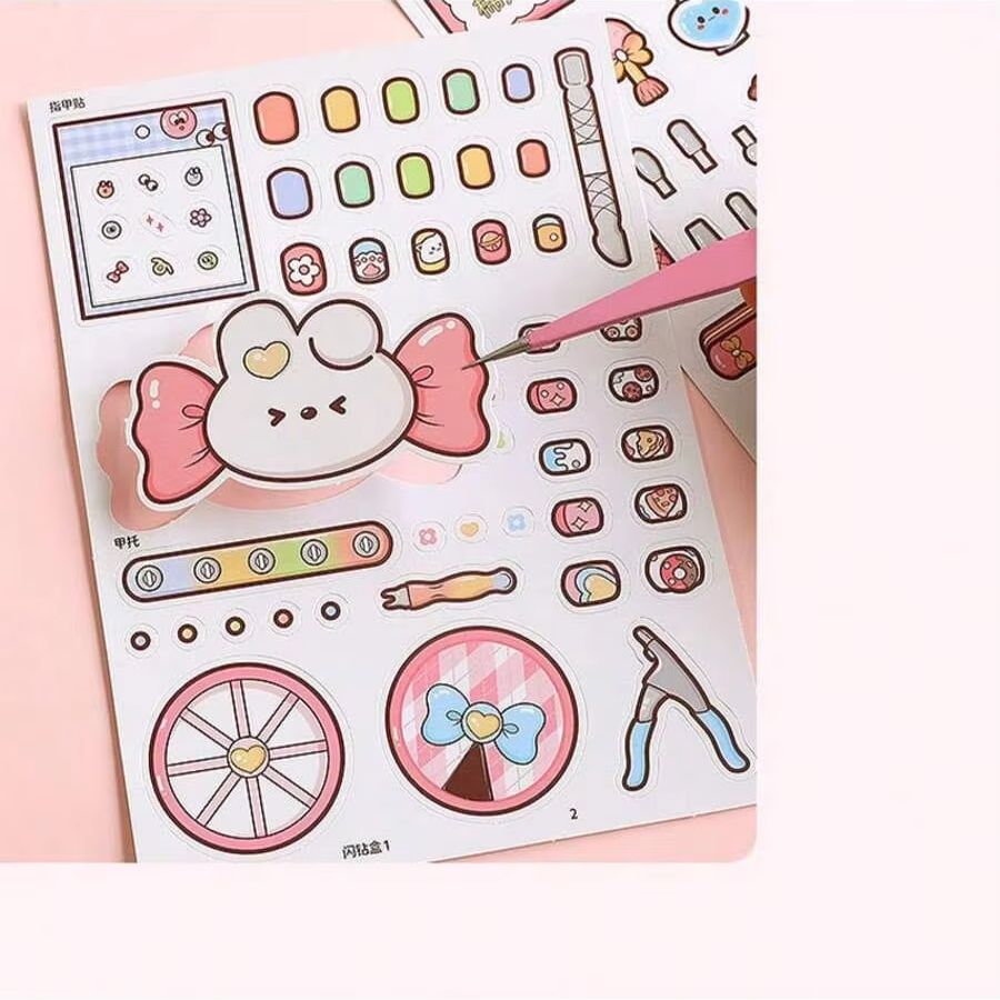 Buku Stiker Salon Kuku DIY Ana - Art Craft 3 Year Old ulasan dan harga