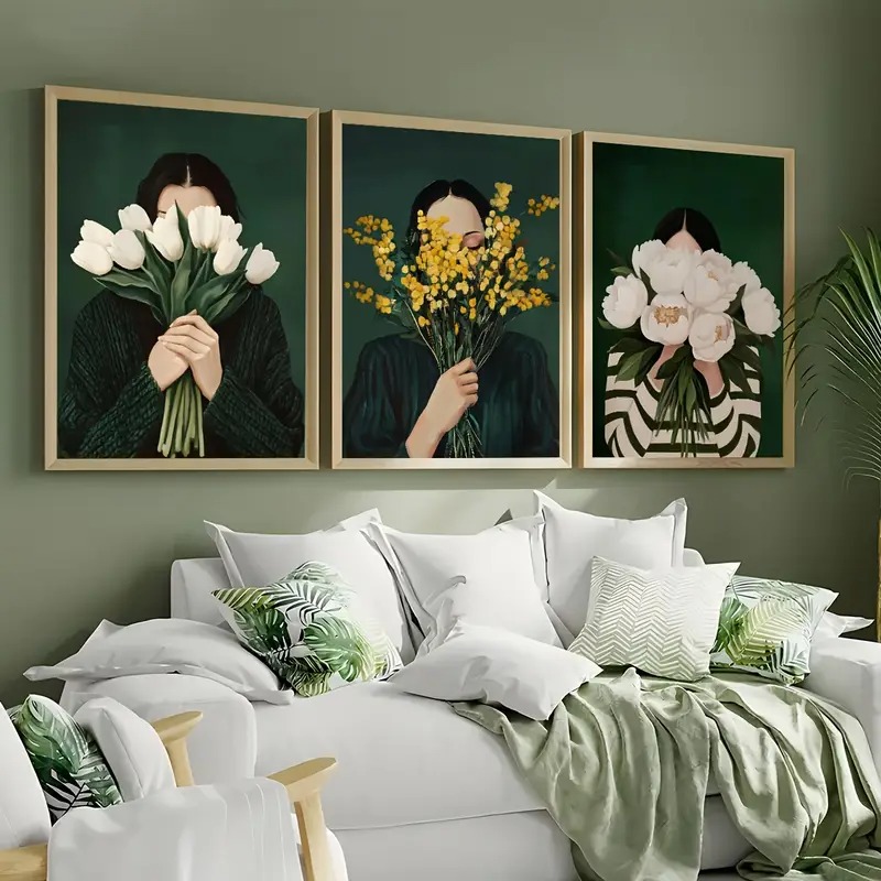 Gambar Abstrak Hijau Cetak Kan - Art Craft Toys ulasan dan harga