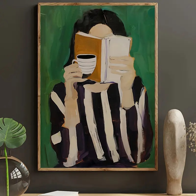 Gambar Abstrak Hijau Cetak Kan - Art Craft Toys ulasan dan harga